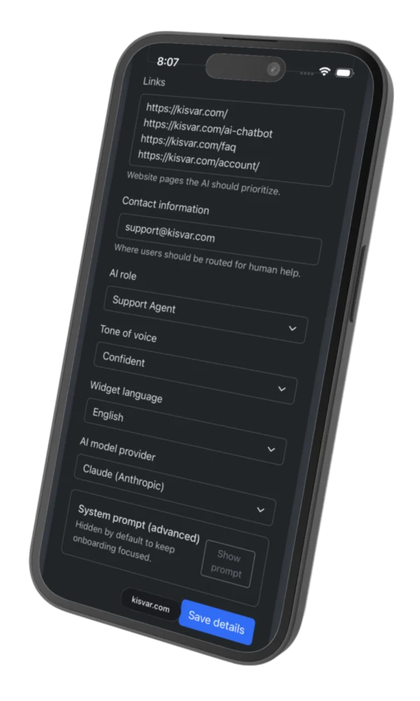 Dashboard onboarding preview
